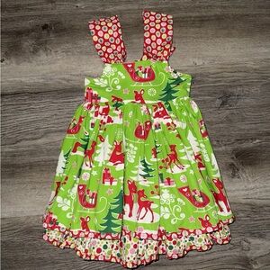 Girls Jelly The Pug Christmas Dress * Reindeer Size 3 * 3T